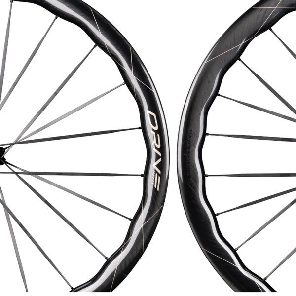 Roda de Carbono Elite Drive Helix 57D SS (Silver Spoke) HG